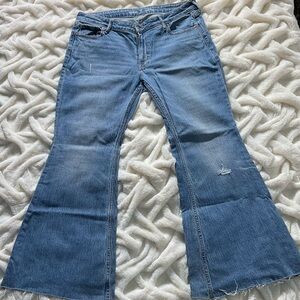 Old Navy Light Blue Flare Jeans